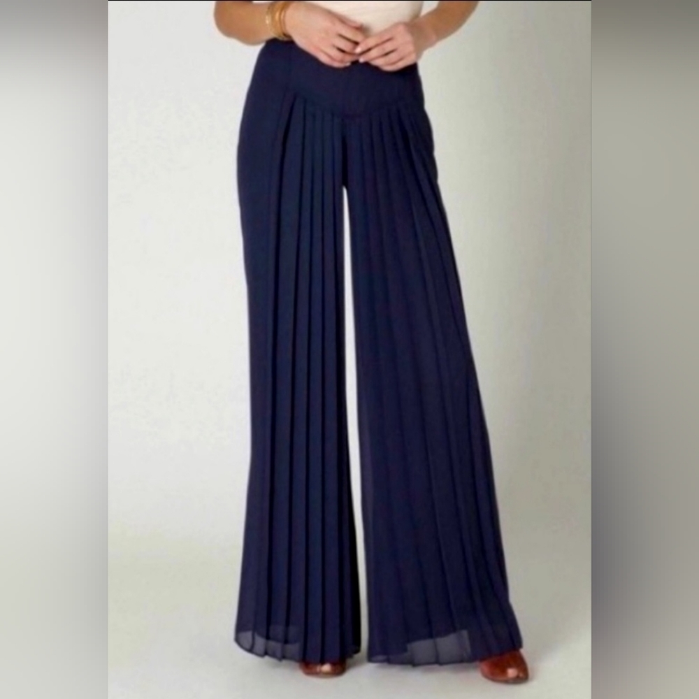 Anthropologie Leifsdottir Pleated Wide Leg Pants